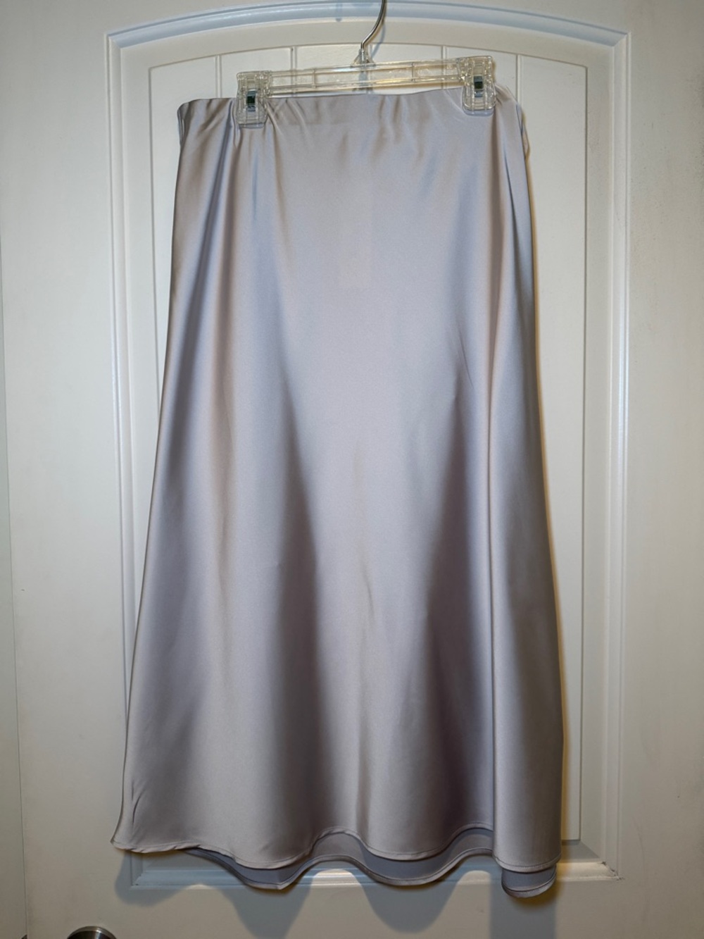 The Drop Satin A-Line Skirt